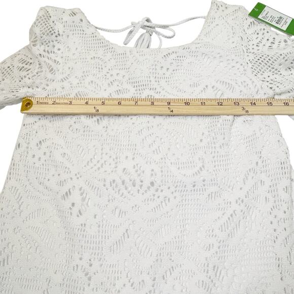 🆕 Lilly Pulitzer Foley Dress Womens Size XS Resort White Knit Lace Beachy NWT - Picture 12 of 16